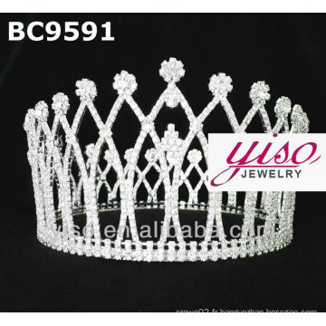 Gros tiaras en cristal complet